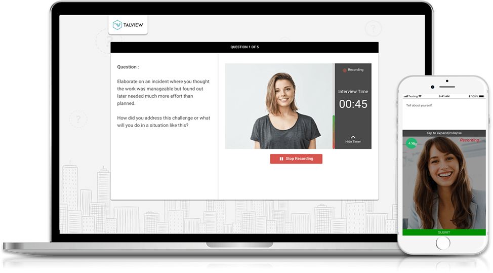 SuperioJob Secure Video Chat Interface